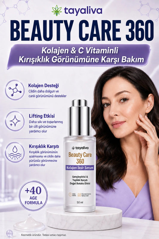 Tayaliva Beauty Care 360 - Kolajen İksir Yüz Serumu Gençleştirici Yaşlılık Karşıtı Lifting Etkili
