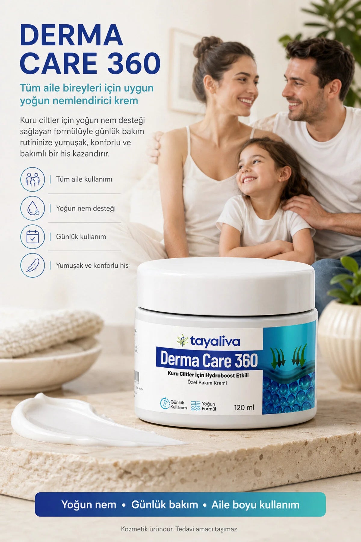 Tayaliva Derma Care 360 - Kuru Ciltler İçin Bakım Kremi